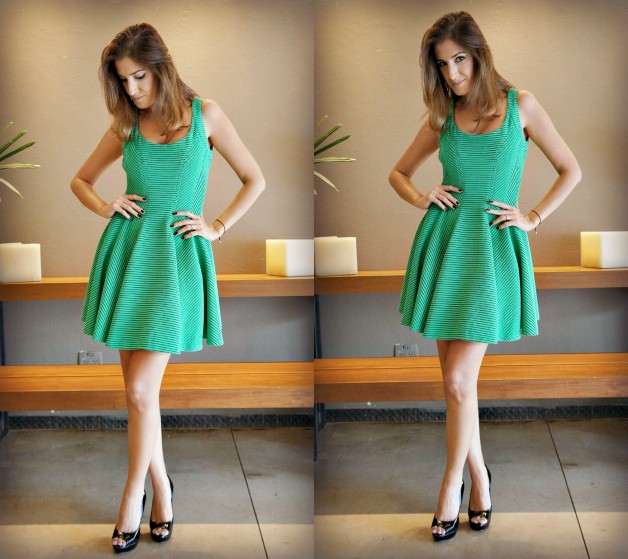 sapato para vestido verde