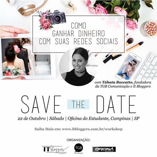 Workshop Como Ganhar Dinheiro Com Suas Redes Sociais