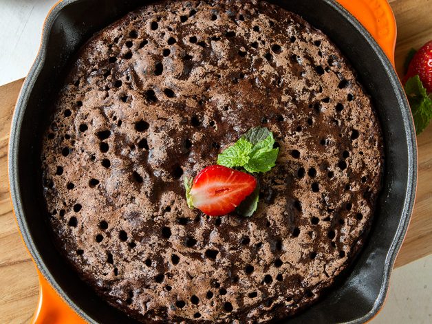 receita fit de brownie feito com tapioca