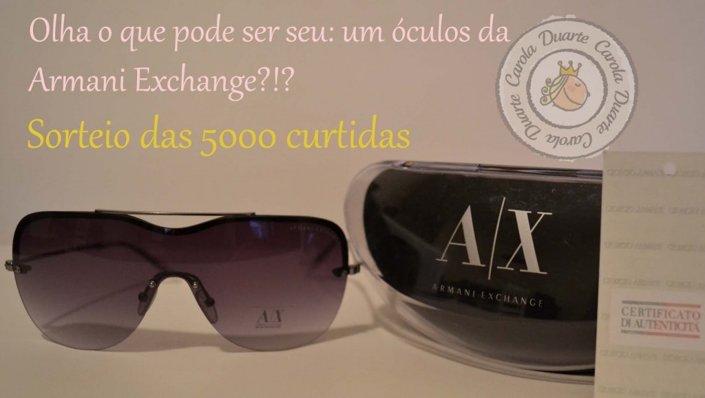 Sorteio na Fan Page do Blog Carola Duarte