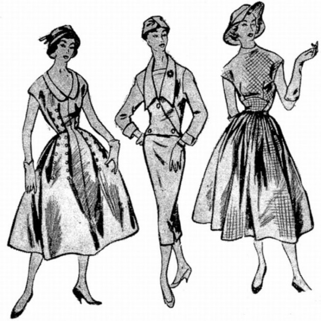 modelos-de-roupas-dos-anos-50-saia-midi