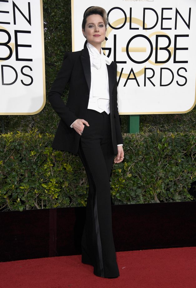 BEVERLY HILLS, CA - JANUARY 08:  Actress Evan Rachel Wood attends the 74th Annual Golden Globe Awards at The Beverly Hilton Hotel on January 8, 2017 in Beverly Hills, California.  (Photo by Frazer Harrison/Getty Images)