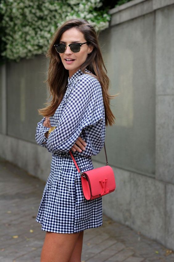 como usar looks usando a estampa xadrez vichy 1