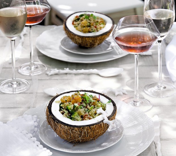 receita diferente e sofisticada de salada de quinoa