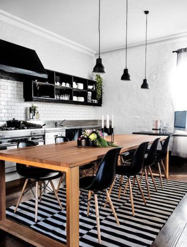 DECOR COZINHA PRETO E BRANCO