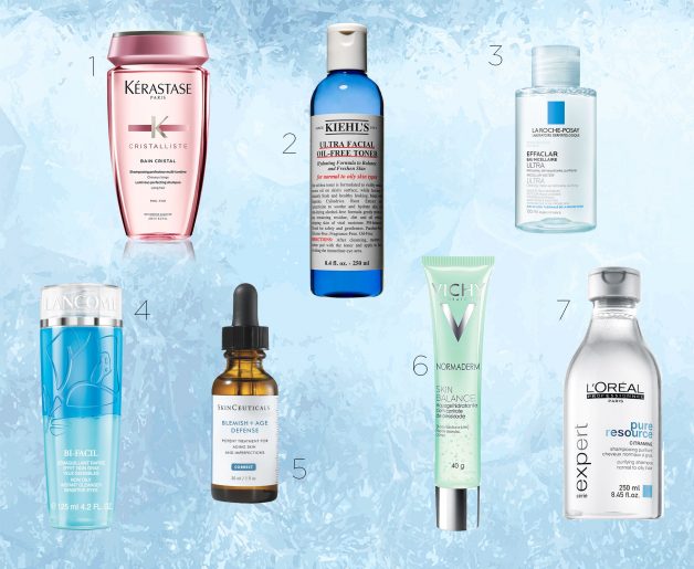 melhores produtos para pele e cabelo oleosos